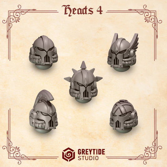 Crimson Lords Heads #4 x10 Resin Upgrade Parts product image