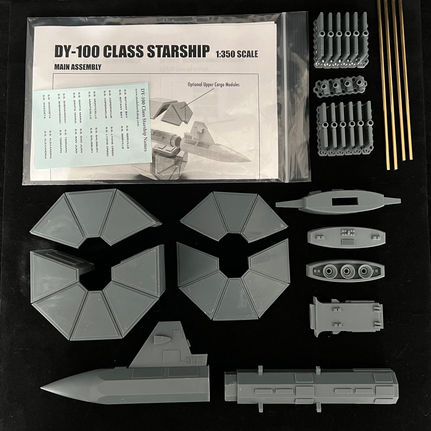 DY-100 1/350 Scale Physical Model Kit