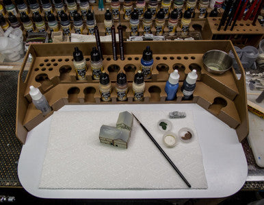 Painting Station - 26mm, For Vallejo and Army Painter Style Dropper Bottles