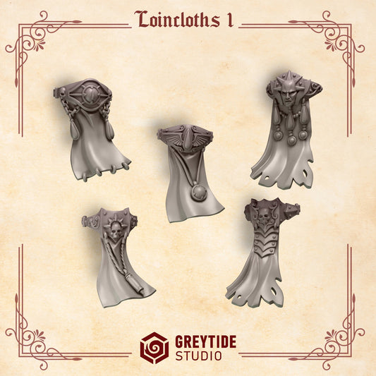 Crimson Lords Loincloths x10 Resin Miniatures Set product image