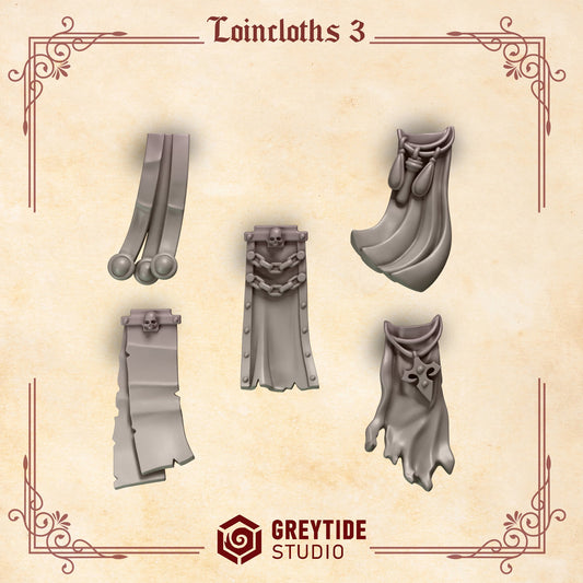 Crimson Lords Loincloths #3 x10 Resin Miniatures Set product image