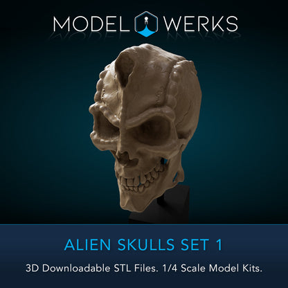 Alien Skulls Set 1 STL Download
