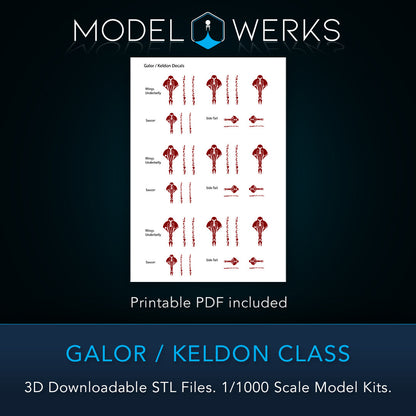 1/1000 Galor / Keldon Class STL File Download