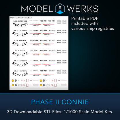 1/1000 Phase II Connie STL File Download