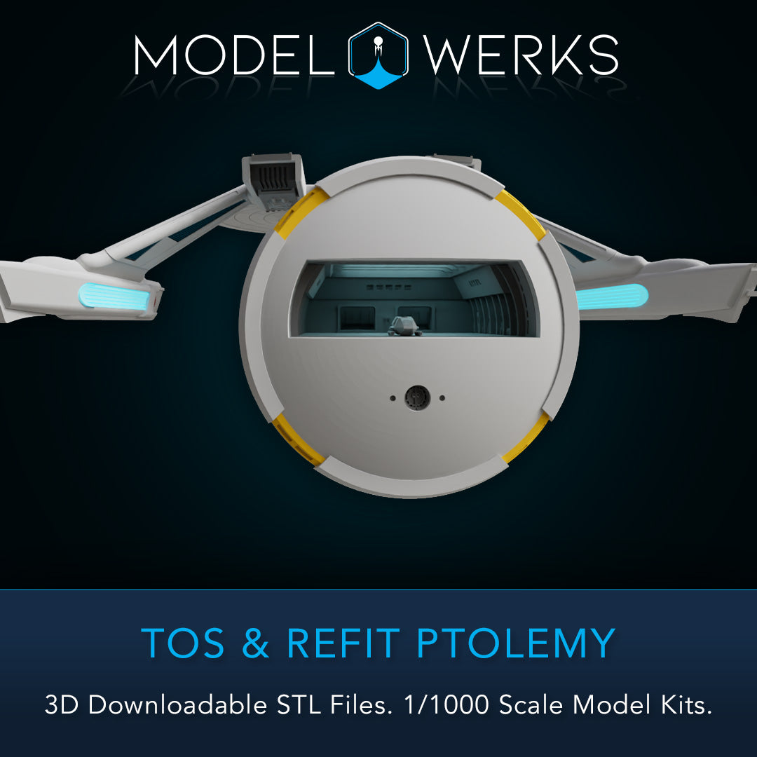 1/1000 TOS and Refit Ptolemy Class STL File Download