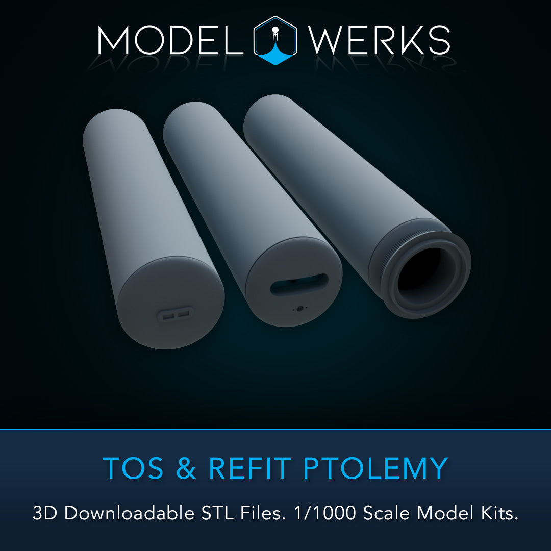 1/1000 TOS and Refit Ptolemy Class STL File Download