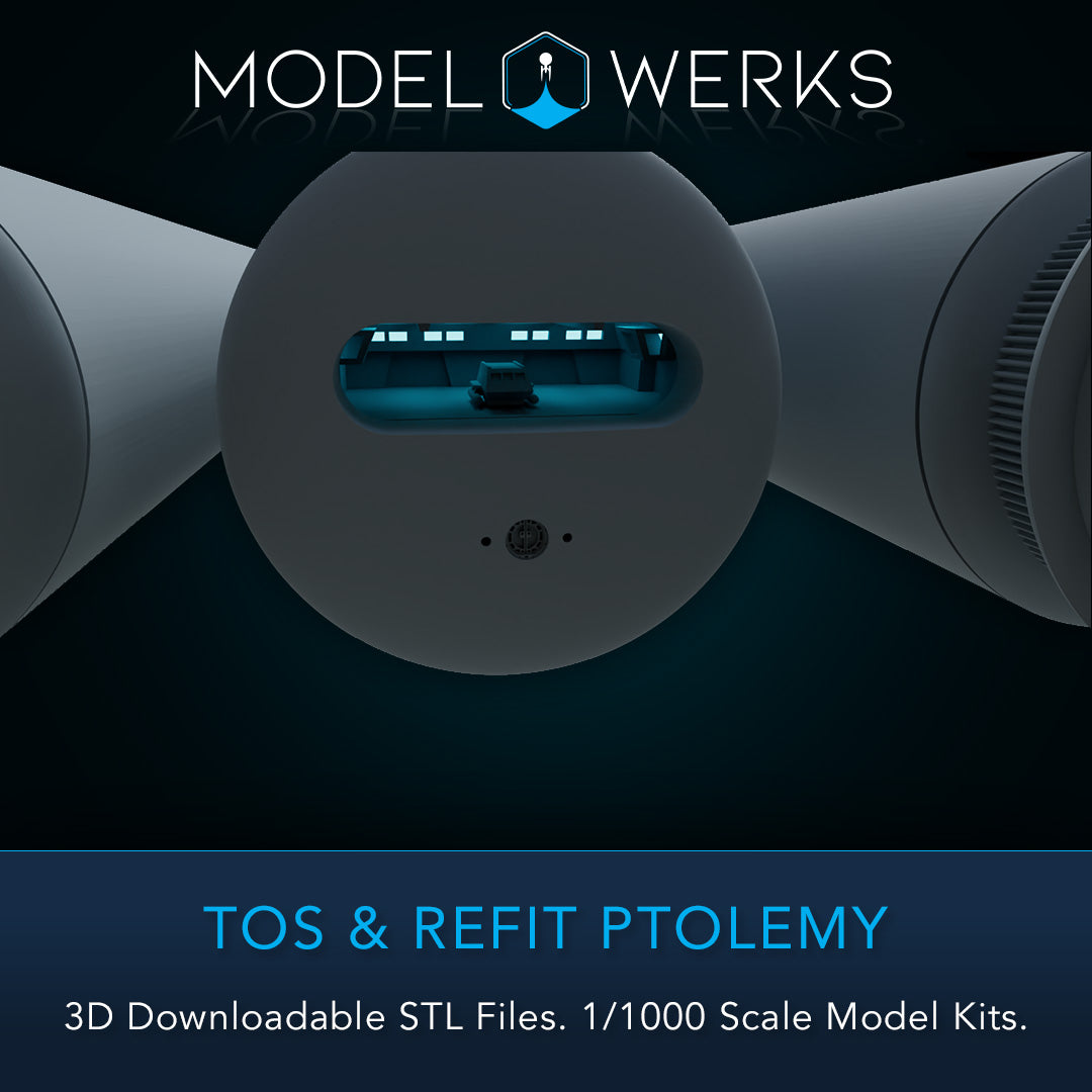 1/1000 TOS and Refit Ptolemy Class STL File Download