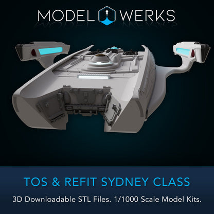1/1000 TOS and Refit Sydney Class STL File Download
