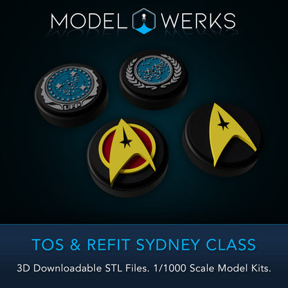 1/1000 TOS and Refit Sydney Class STL File Download