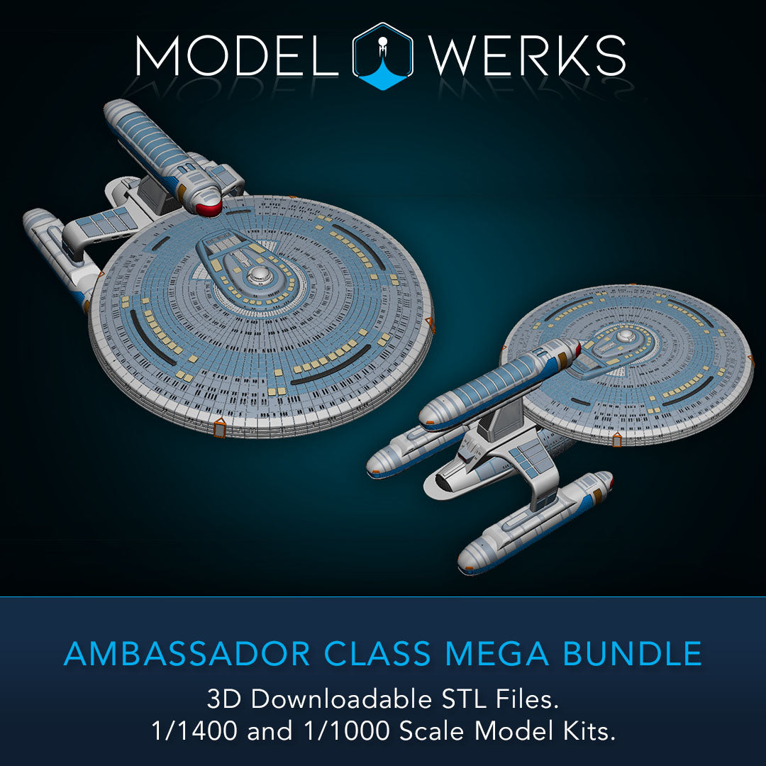 Ambassador Class 1/1000 and 1/1400 Mega-Bundle STL Download