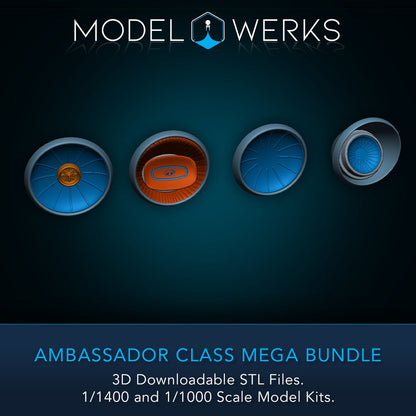 Ambassador Class 1/1000 and 1/1400 Mega-Bundle STL Download