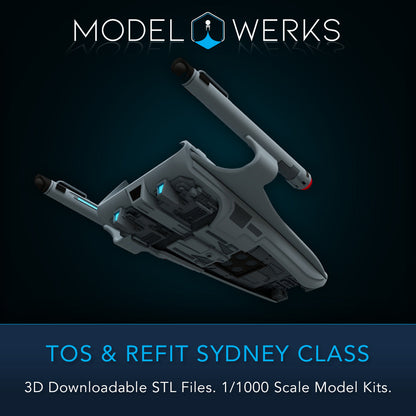 1/1000 TOS and Refit Sydney Class STL File Download