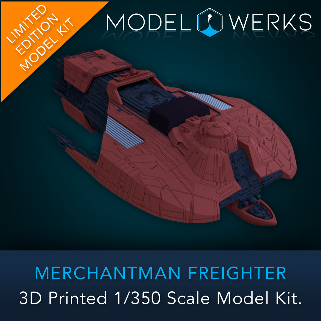 Merchantman Freighter Physical 3D Printed Kit