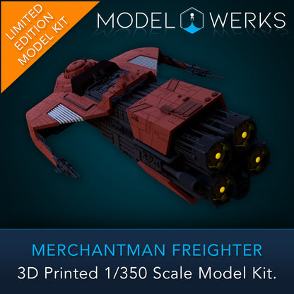 Merchantman Freighter Physical 3D Printed Kit