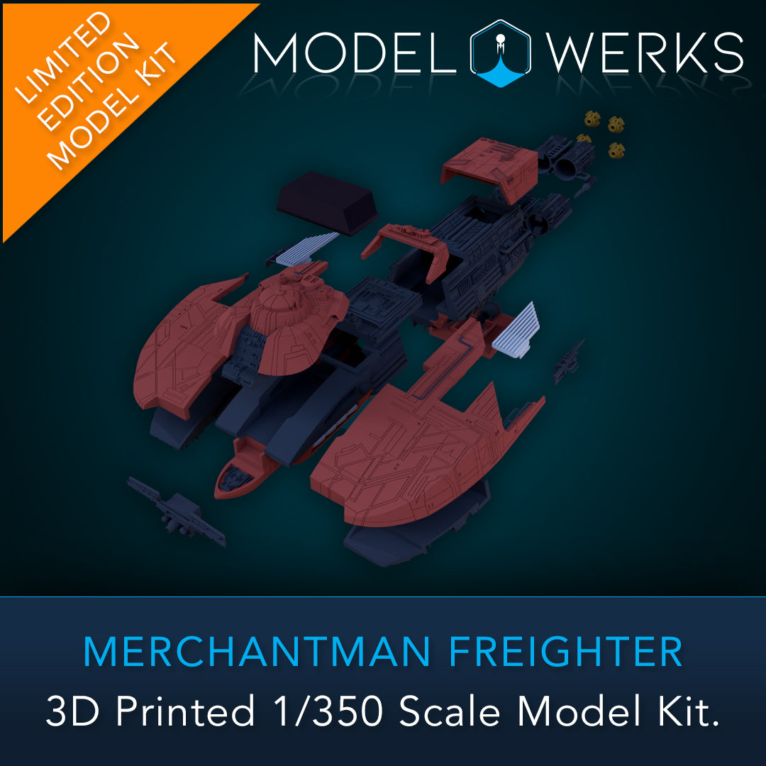 Merchantman Freighter Physical 3D Printed Kit