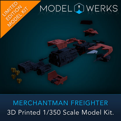 Merchantman Freighter Physical 3D Printed Kit