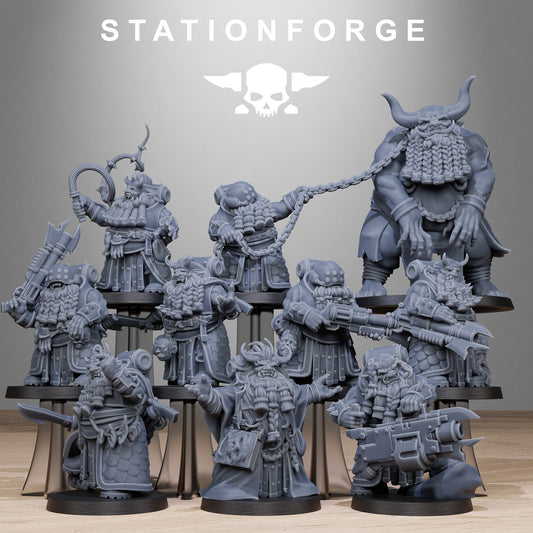 Corrupted Guard Dwarves Resin Miniature Figure product image