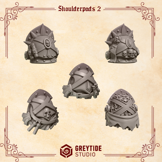 Crimson Lords Shoulderpads #2 x10 Resin Upgrade Parts product image