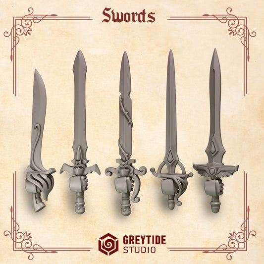 Crimson Lords Swords x10 Resin Upgrade Parts product image