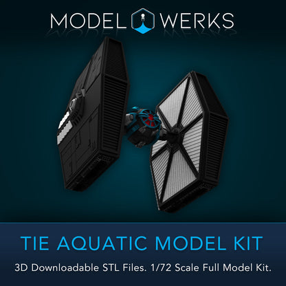 1/72 Scale Tie Aquatic Full Kit STL File Download