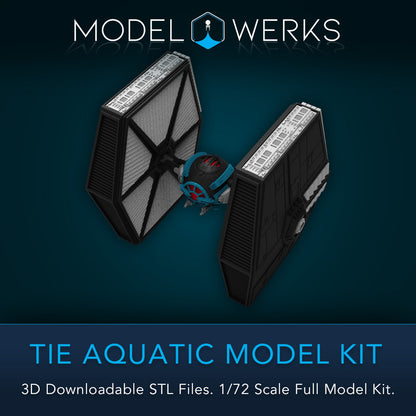 1/72 Scale Tie Aquatic Full Kit STL File Download