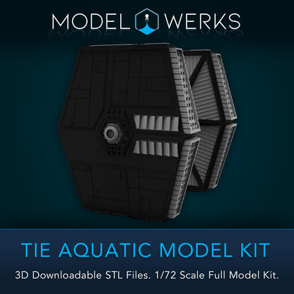 1/72 Scale Tie Aquatic Full Kit STL File Download
