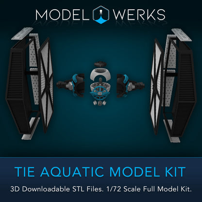 1/72 Scale Tie Aquatic Full Kit STL File Download