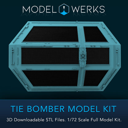 1/72 Scale Tie Bomber Full Kit STL File Download