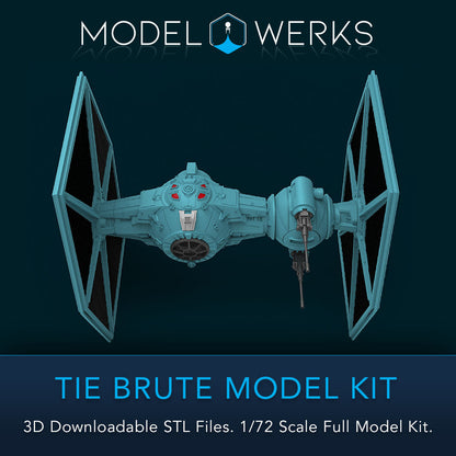 1/72 Scale Tie Brute Full kit STL File Download