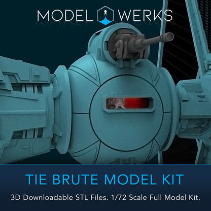 1/72 Scale Tie Brute Full kit STL File Download