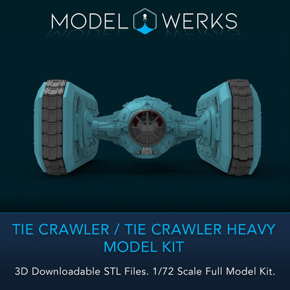 1/72 Scale Tie Crawler / Tie Heavy Crawler Full Kit STL File Download