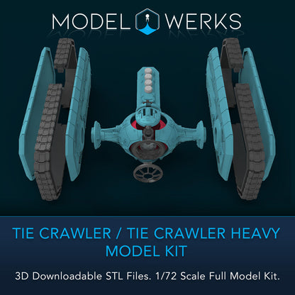 1/72 Scale Tie Crawler / Tie Heavy Crawler Full Kit STL File Download