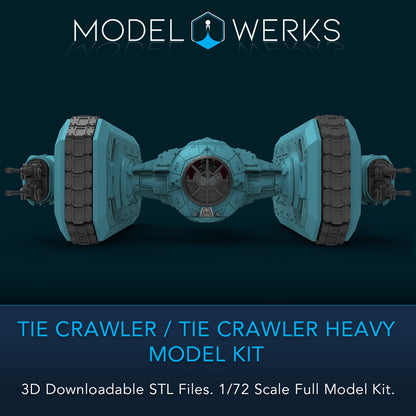 1/72 Scale Tie Crawler / Tie Heavy Crawler Full Kit STL File Download