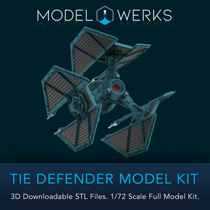 1/72 Scale Tie Defender Full Kit STL File Download