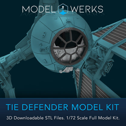 1/72 Scale Tie Defender Full Kit STL File Download
