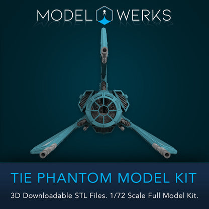 1/72 Scale Tie Phantom Full Kit STL File Download