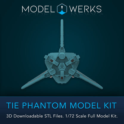 1/72 Scale Tie Phantom Full Kit STL File Download