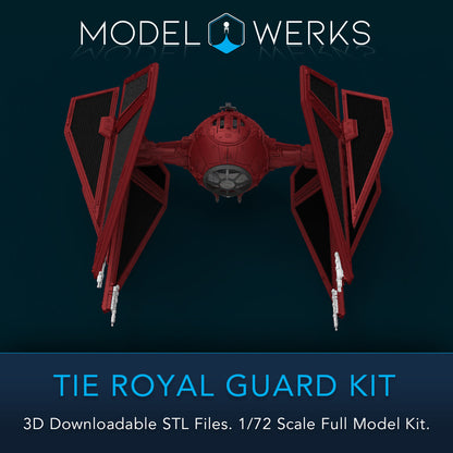 1/72 Scale Tie Royal Guard Full Kit STL File Download