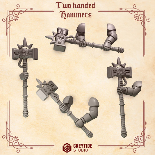 Crimson Lords 2 Handed Hammer Set Resin Upgrade Parts product image