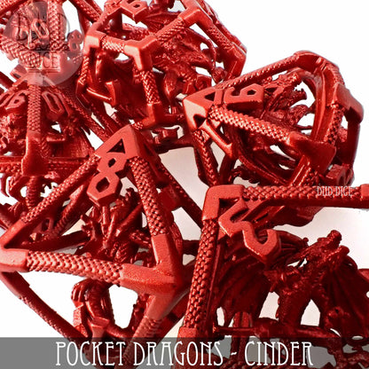 Pocket Dragons Cinder - Metal Dice Set (Gift Box)