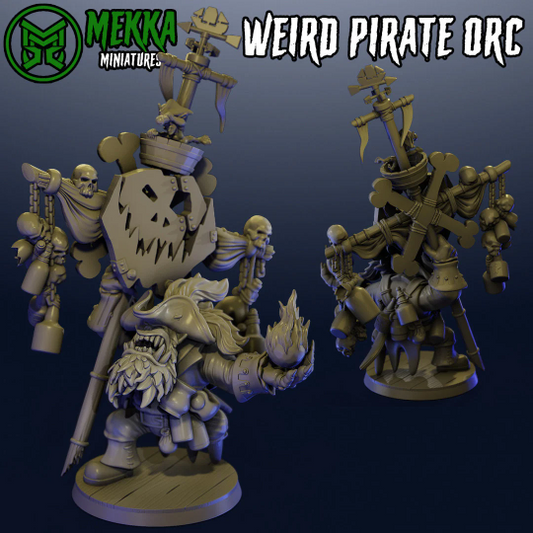 Copy of 3d Printed Weird Pirate Ork Resin Miniature Figure product image