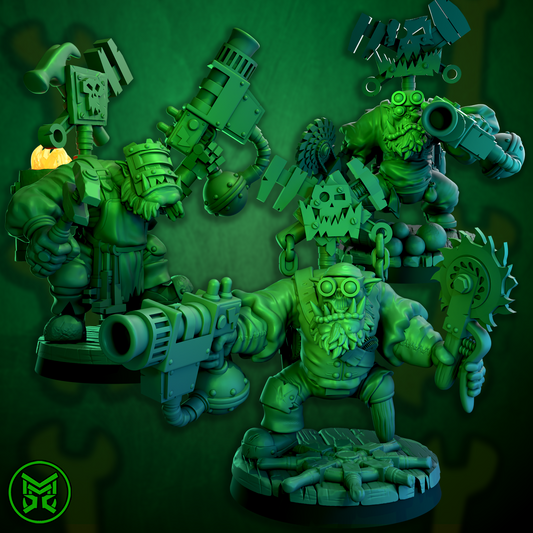 Pirate Ork Mekaniks Resin Miniature Figure product image