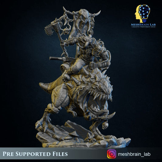 Ork Beast Hunter Resin Boss Miniature product image