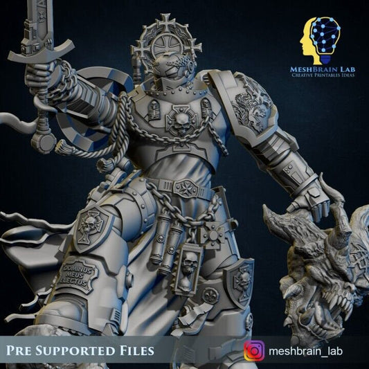 Marine Crusader Electus Resin Miniature Figure product image