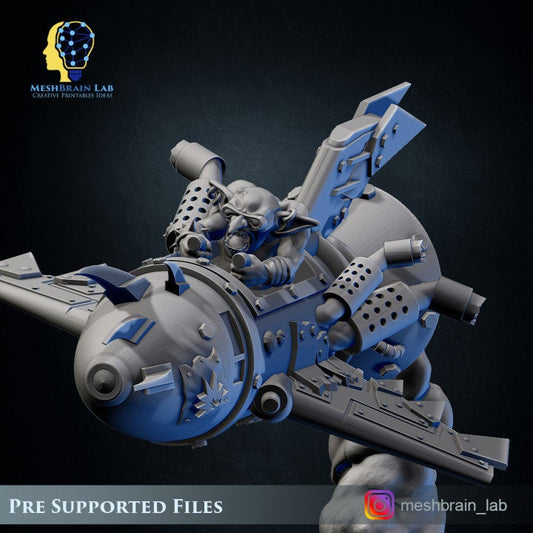 Ork Flying Rocket Resin Miniature Figure product image
