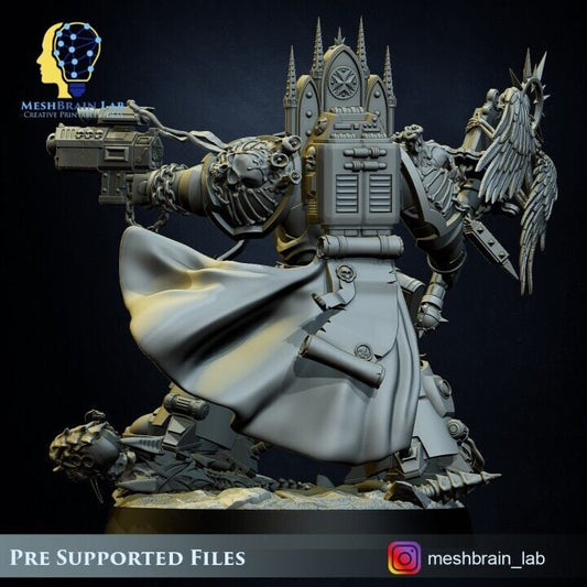 Imperial Marine Custos Dogmatis Resin Miniature Figure alternate view 2