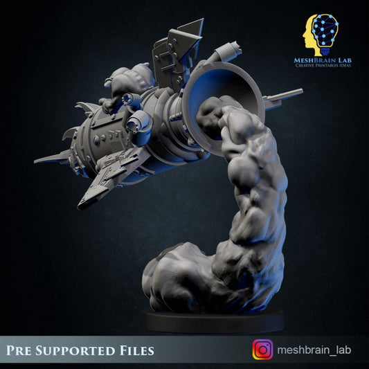 Ork Flying Rocket Resin Miniature Figure alternate view 2