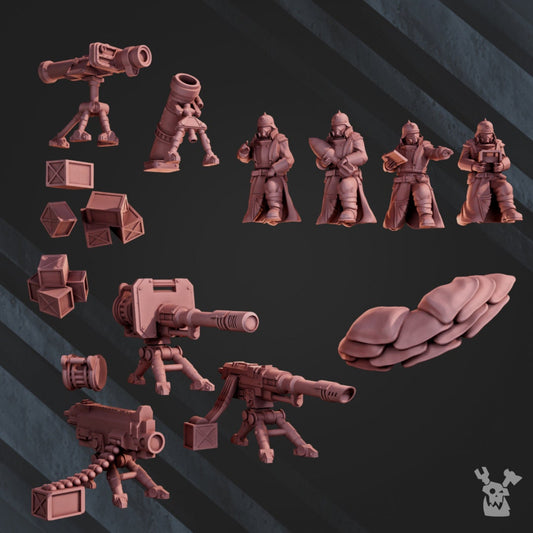 2nd Death Division Heavy Weapons Team Resin Upgrade Parts - DakkaDakka product image