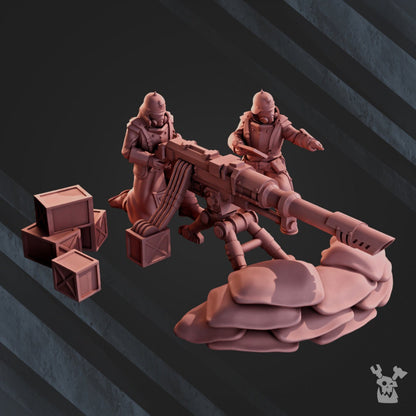 3d Printed 2nd Death Division Heavy Weapons Team by DakkaDakka