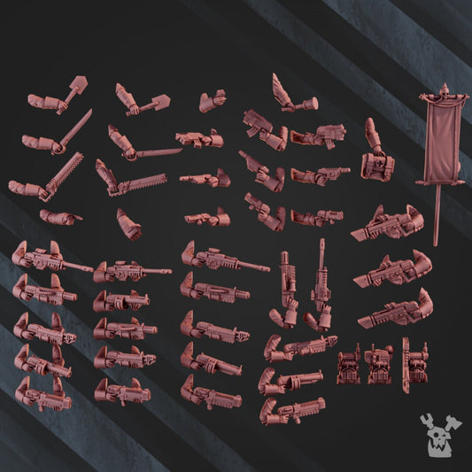 2nd Death Division Grenadier Squad Kit Resin Miniatures Set alternate view 2